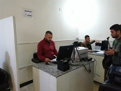 Data entry station staff